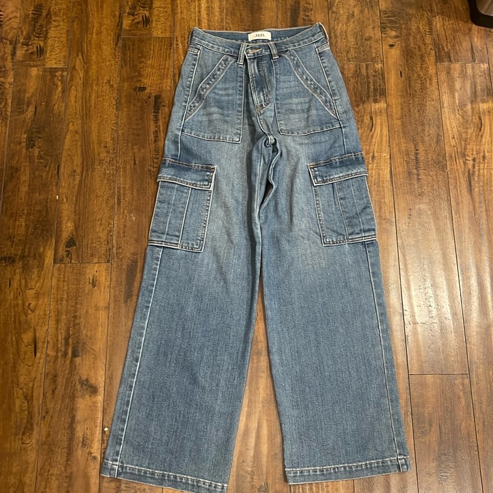 NWOT Just Black Denim cargo pocket jeans